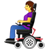 👩‍🦼 woman in motorized wheelchair display on Samsung